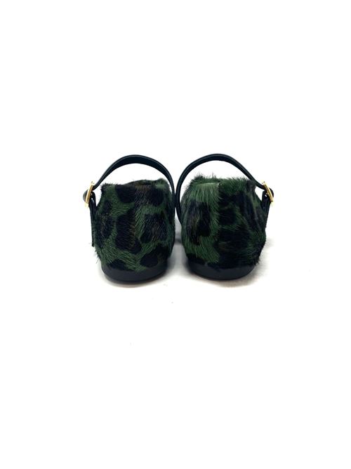 Ballerina in cavallino leopardo IL LACCIO | 4062PONYGREEN
